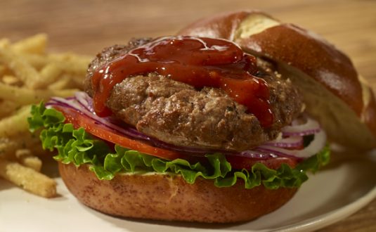 Bison Burgers with Balsamic Ketchup - Better Than Bouillon