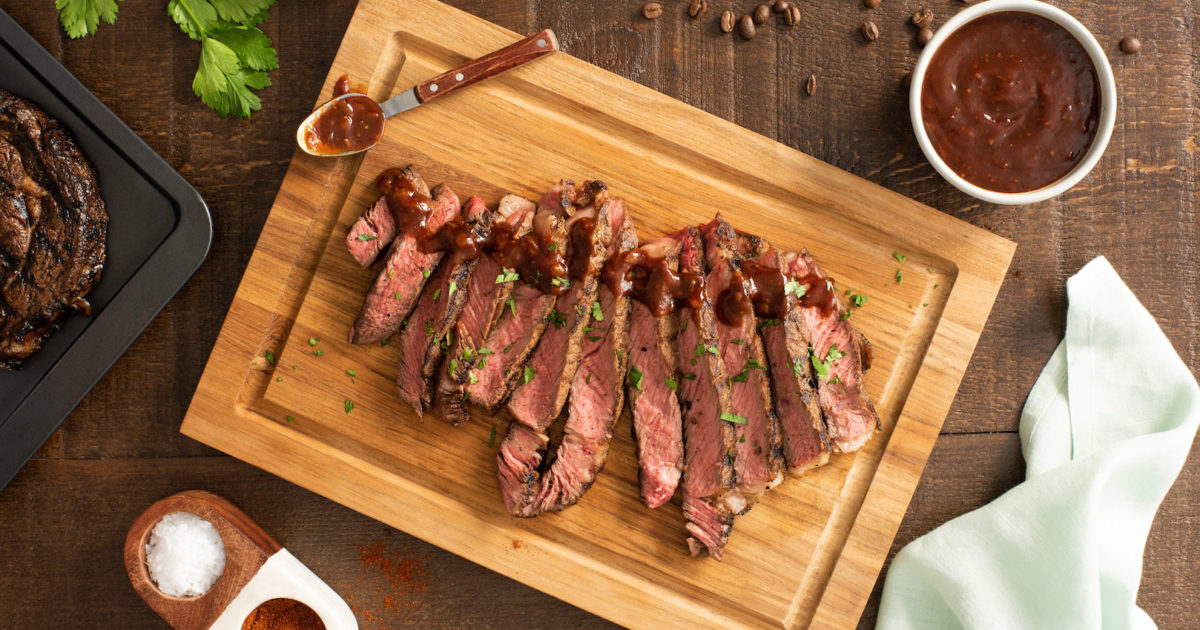 Rib Eye Steak With Coffee And Chipotle Rub Better Than Bouillon 