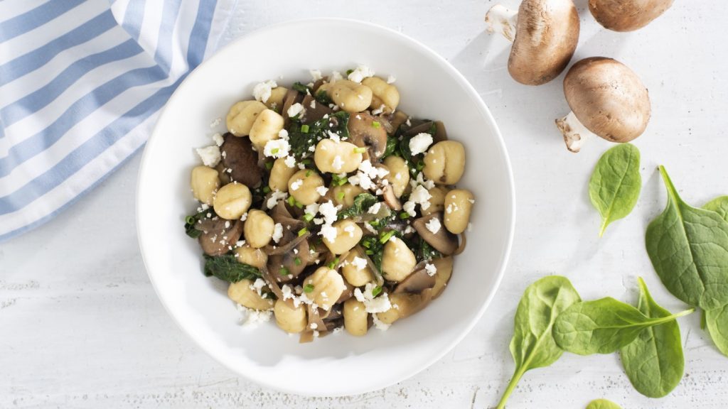 Spinach, Mushroom and Feta Gnocchi Better Than Bouillon