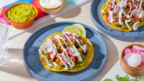 Chorizo and Chickpea Tostadas