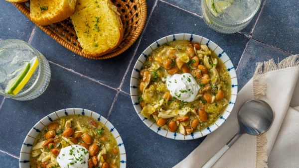 Green Chili Chicken and Pinto Bean Stew