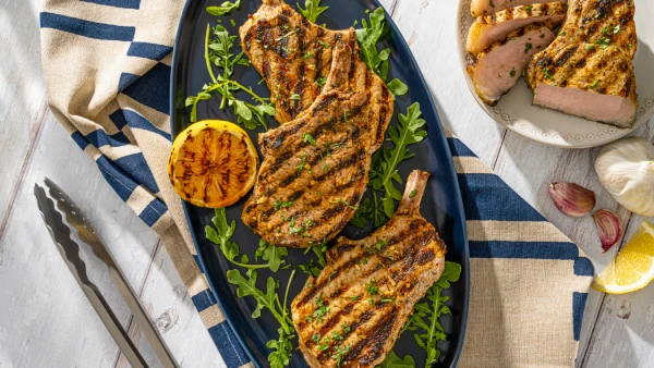 Grilled Porchetta Pork Chops