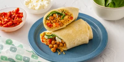 Harissa-Roasted Chickpea Burrito recipe