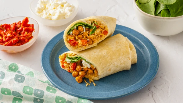 Harissa-Roasted Chickpea Burrito