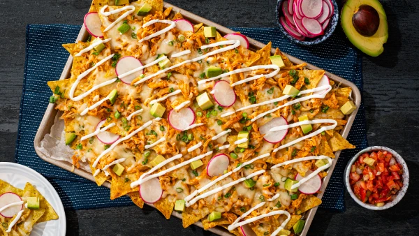 Maple Adobo Pulled-Chicken Nachos