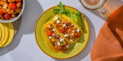 Roasted Cauliflower Tinga Tacos recipe